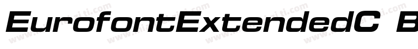 EurofontExtendedC Bold Italic字体转换